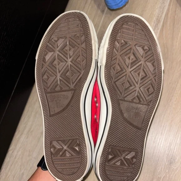 Converse Women's Red All Star Sneakers - Picture 2 of 3